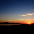 Great Salt Lake, Island and Sunset