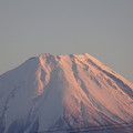 夕暮れの富士山