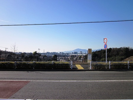 見晴らしの丘より大山をみる。