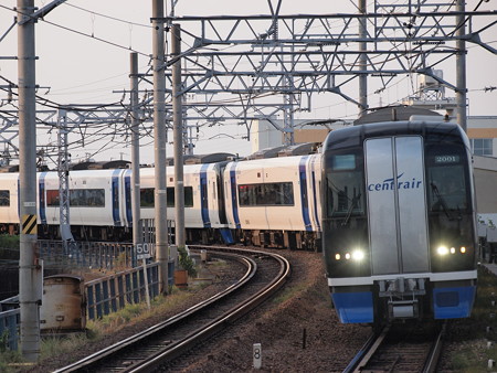 名鉄2000系ミュースカイ 名鉄名古屋本線東枇杷島駅01