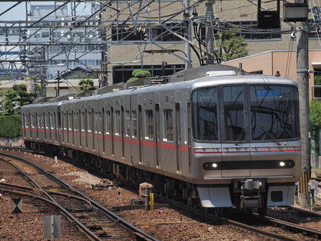 名鉄3300系急行 名鉄名古屋本線神宮前駅