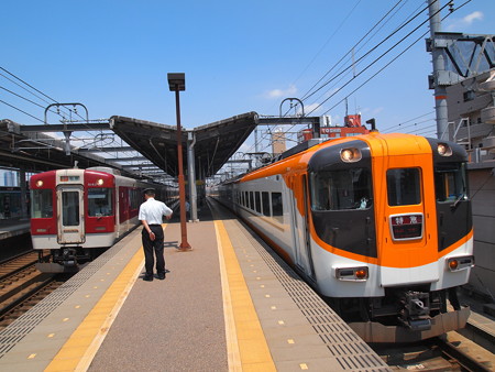 近鉄12400系回送 近鉄名古屋線八田駅05