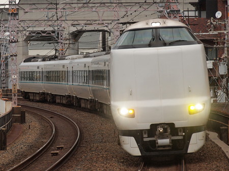 287系特急くろしお 阪和線美章園駅01