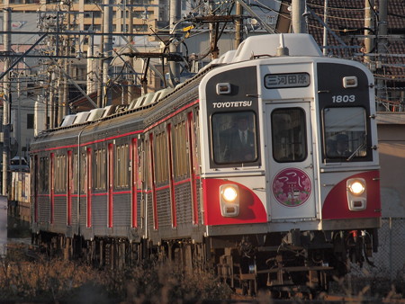 豊橋鉄道1800系 渥美線柳生橋~小池02