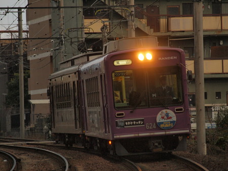 嵐電モボ611形 嵐電本線帷子ノ辻~太秦広隆寺