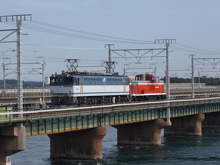 EF65 KE65甲種 東海道本線弁天島~新居町02