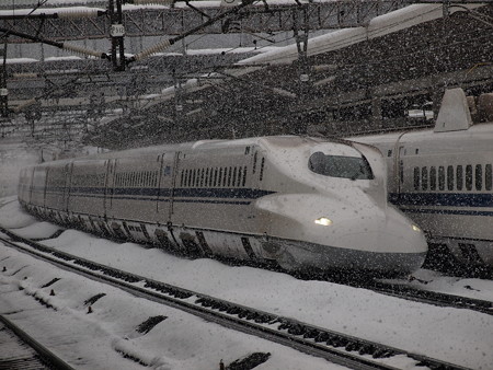 N700系のぞみ 東海道新幹線米原駅01