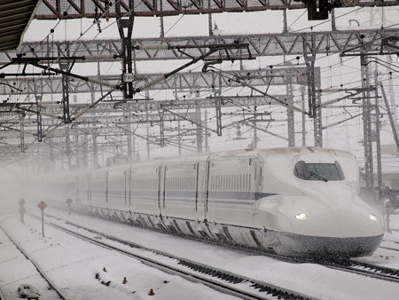 N700系のぞみ 東海道新幹線米原駅07