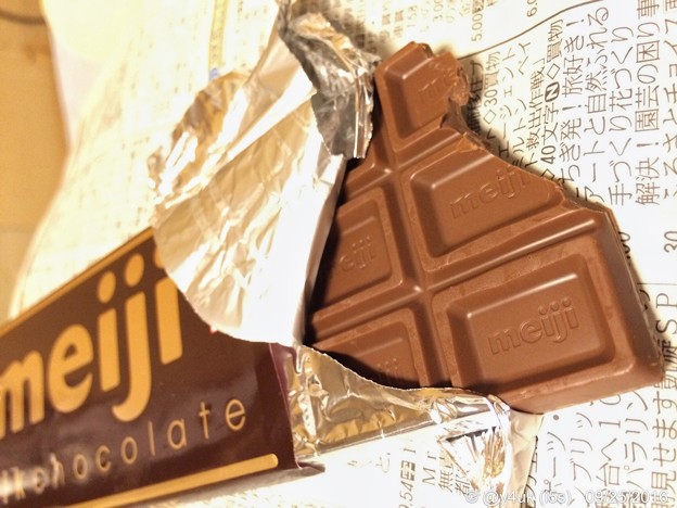 真夏の食べかけチョコ ～today&#039;s Valentine&#039;s Day