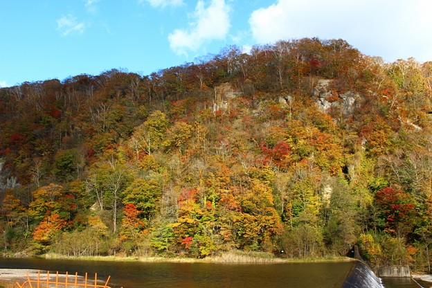 幌別ダム付近紅葉 写真共有サイト フォト蔵