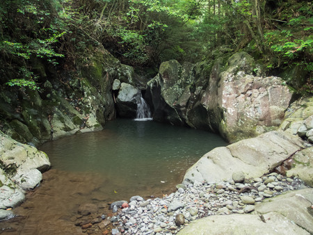 赤淵川 牛ヶ淵の滝へのルート 第3エリア