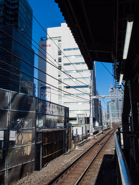 浜松町駅から眺める文化放送メディアプラス