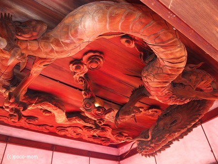 瀧尾神社 拝殿の龍 PC110801