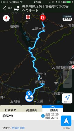 今回はこのコースにしてみた