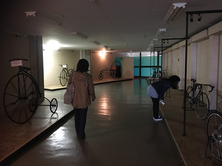 不思議な自転車も展示るよん