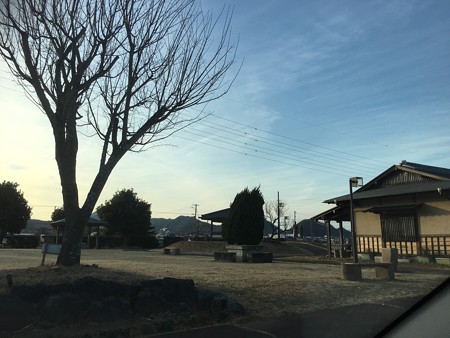 休憩最後の場所、夕方の景色となってきました