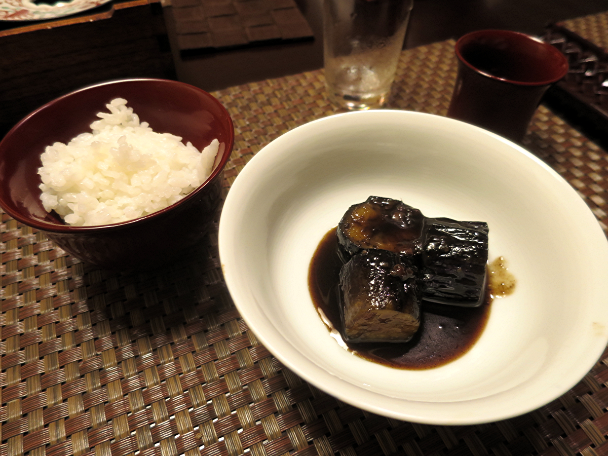 うるか茄子とご飯