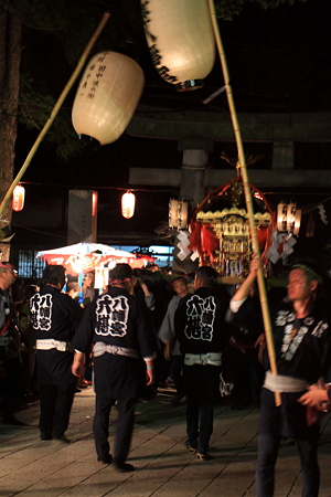 六椹八幡宮例大祭　宮入