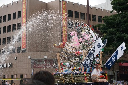 博多祇園山笠 2016年 追い山ならし 舁き山 西流 弁慶仁王立 飾り山笠 (11)
