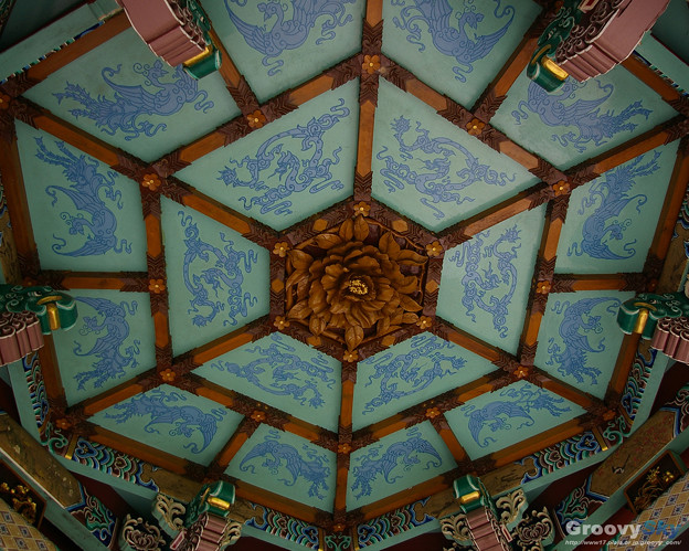 中国伝統建築様式 四阿 騁碧亭 天井 デスクトップ壁紙 1280x1024 写真共有サイト フォト蔵