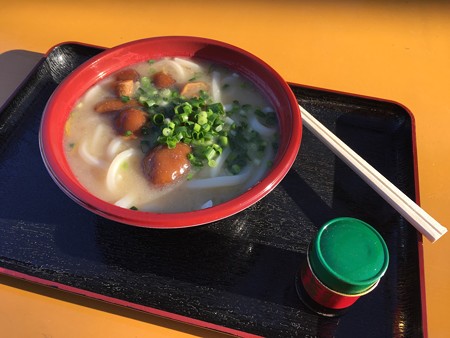 景信山のなめこうどん