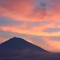 8月4日富士宮からの早朝富士山 おはようございます(^ ^)だいぶ朝焼けタイムが遅くなってきましたね～