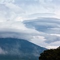 8月22日田貫湖からの富士山～ 雲がいい感じです！