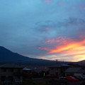 9月26日富士宮からの早朝富士山 おはようございます(^ ^)少し朝焼けがありました～