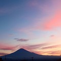 10月12日富士宮からの早朝富士山 おはようございます(^ ^)少し朝焼けしました～だいぶ、寒くなりましたね～