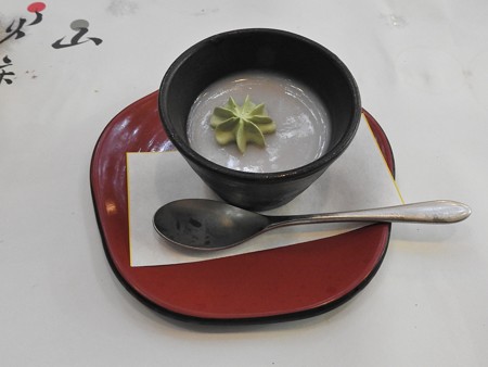 貴船荘 川床22 小豆プリン抹茶クリーム