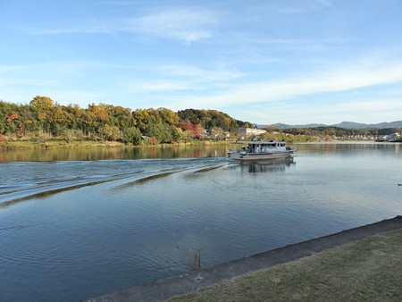 瀬田川03 絹を裂くよな航跡