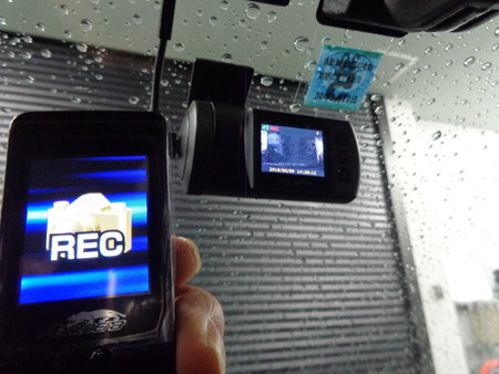 ランサーエボリューション９　滋賀県　セキュリティ取付　ドライブレコーダー連動