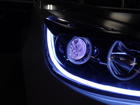 トヨタＡＱＵＡ　愛知県　プロジェクター内ＬＥＤ取付　カラーチェンジタイプ４