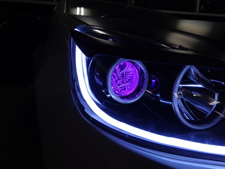 トヨタＡＱＵＡ　愛知県　プロジェクター内ＬＥＤ取付　カラーチェンジタイプ７