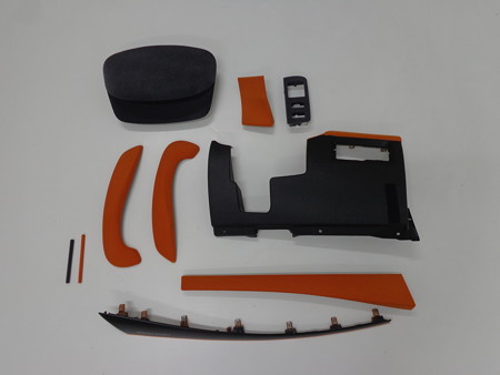 メガーヌ　岐阜県　植毛塗装後