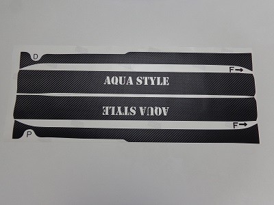 トヨタＡＱＵＡ　傷防止シート　ステップパネル４点　ＡＱＵＡＳＴＹＬＥロゴ
