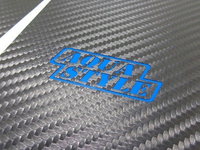 トヨタＡＱＵＡ　傷防止シート　キックパネル　ロゴ有り　ロゴカラー　ブルー