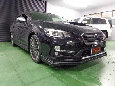 レヴォーグＳＴＩ　神奈川県　ヘッドライト加工・セキュリティ取付・カーボンシート施工