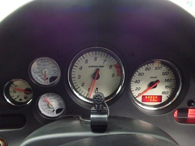 ＲＸ７　埼玉県　メーター埋め込み加工　デフィメーター埋め込み加工
