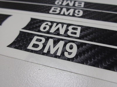 レガシィＢＭ９　ドアハンドルカーボンシート
