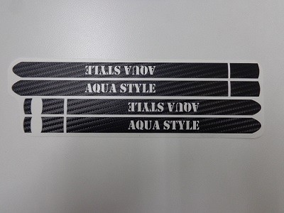 タント　ドアハンドルカーボンシート　ＡＱＵＡＳＴＹＬＥロゴ
