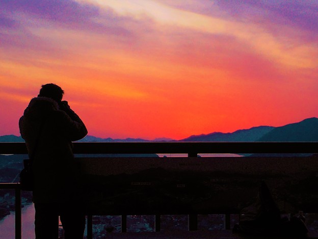 ｸﾘｽﾏｽの日の 浄土寺山の夕刻2016.12.25