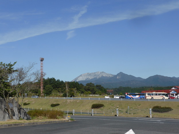 蒜山高原SAで大山にご対面