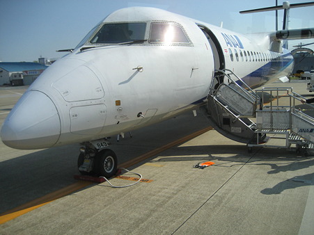 行きに乗った飛行機in福岡空港